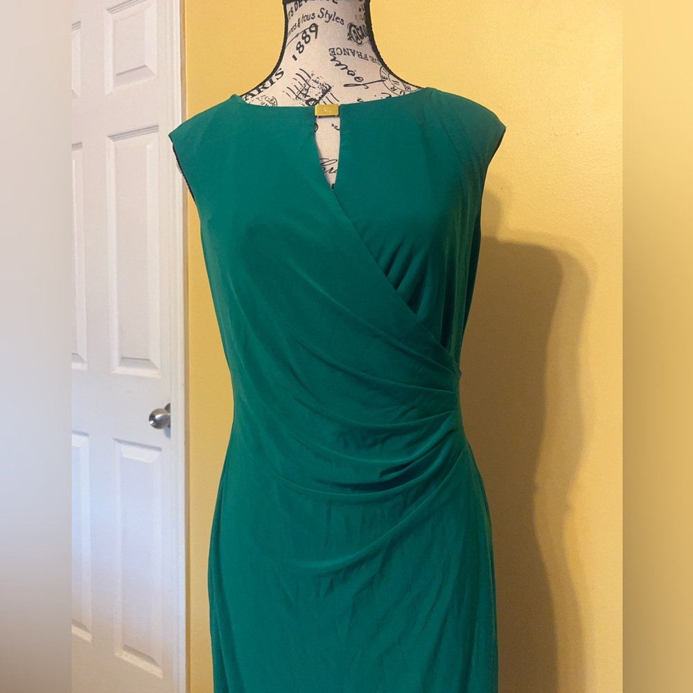 Lauren Ralph Lauren NWT Turquoise Green Women Size 8 Stretch - Picture 3 of 13